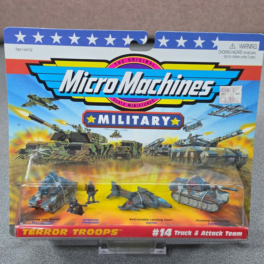 Galoob Micro Machines Military Terror Troops #14 Track & Attack Team New NIB